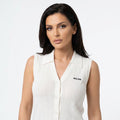Дамски топ Miu Miu Cable Knit Vest – Ivory