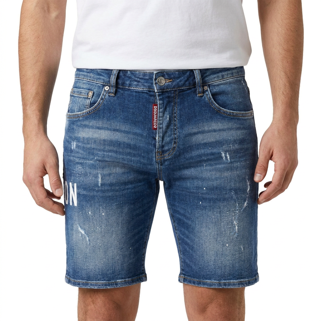 Мъжки дънкови къси панталони Dsquared2 Icon 2