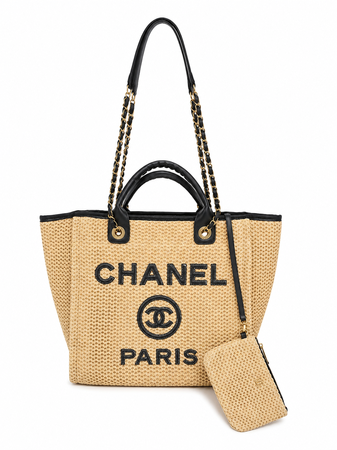 Chanel – Луксозна дамска плажна чанта с несесер