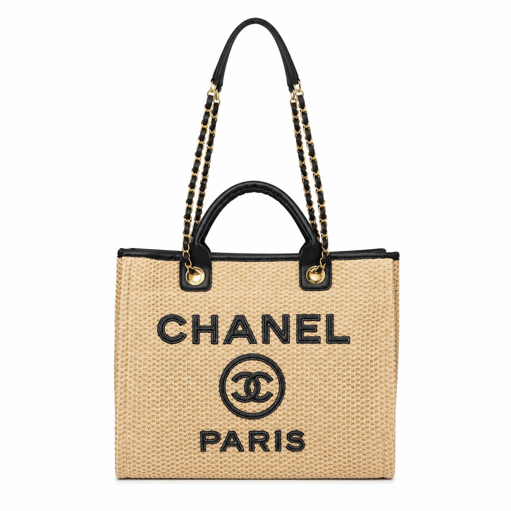 Chanel – Луксозна дамска плажна чанта с несесер