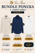 Loro Piana Bundle – 3 ľanové košele S | Špeciálna cena 135 €