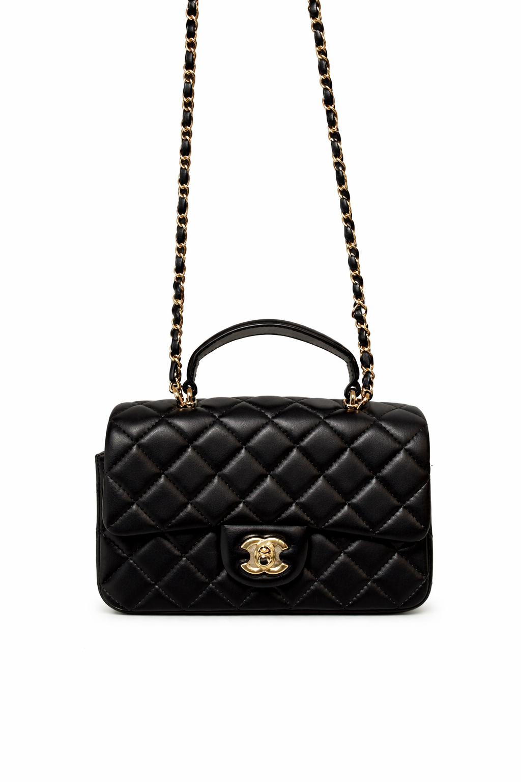 Дамска чанта Chanel – Mini Top Handle Quilted Bag