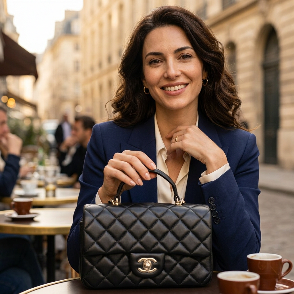 Дамска чанта Chanel – Mini Top Handle Quilted Bag