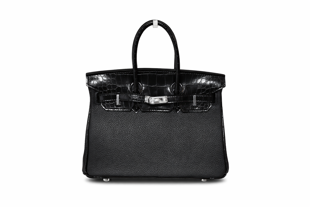 Дамска чанта Hermès – Birkin Bag Black (Crocodile Detail)