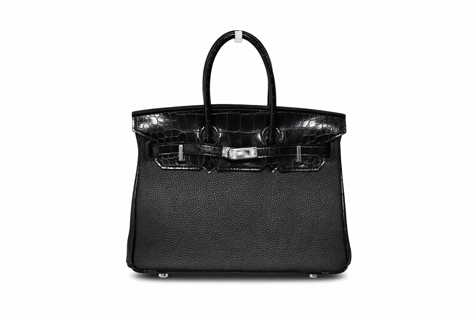 Дамска чанта Hermès – Birkin Bag Black (Crocodile Detail)