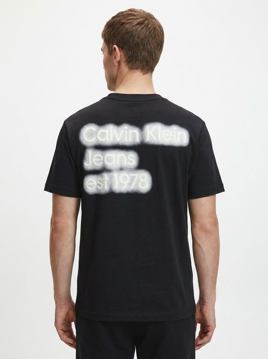 Мъжка тениска Calvin Klein Monogram Logo – Black