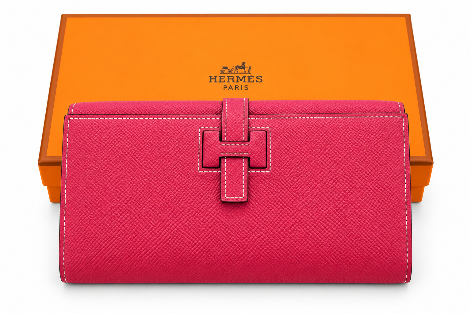 Hermès – Дамско портмоне / клъч в розово