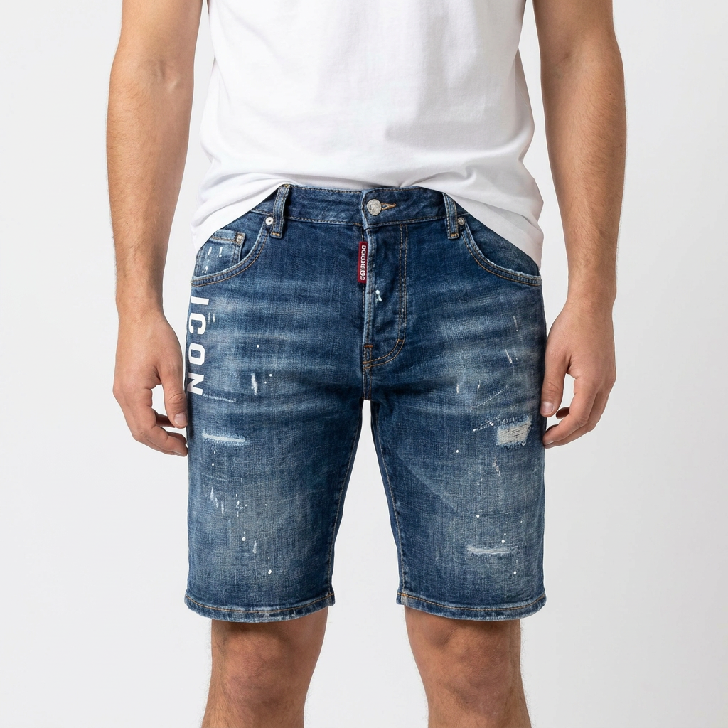 Мъжки дънкови къси панталони Dsquared2 Icon 2