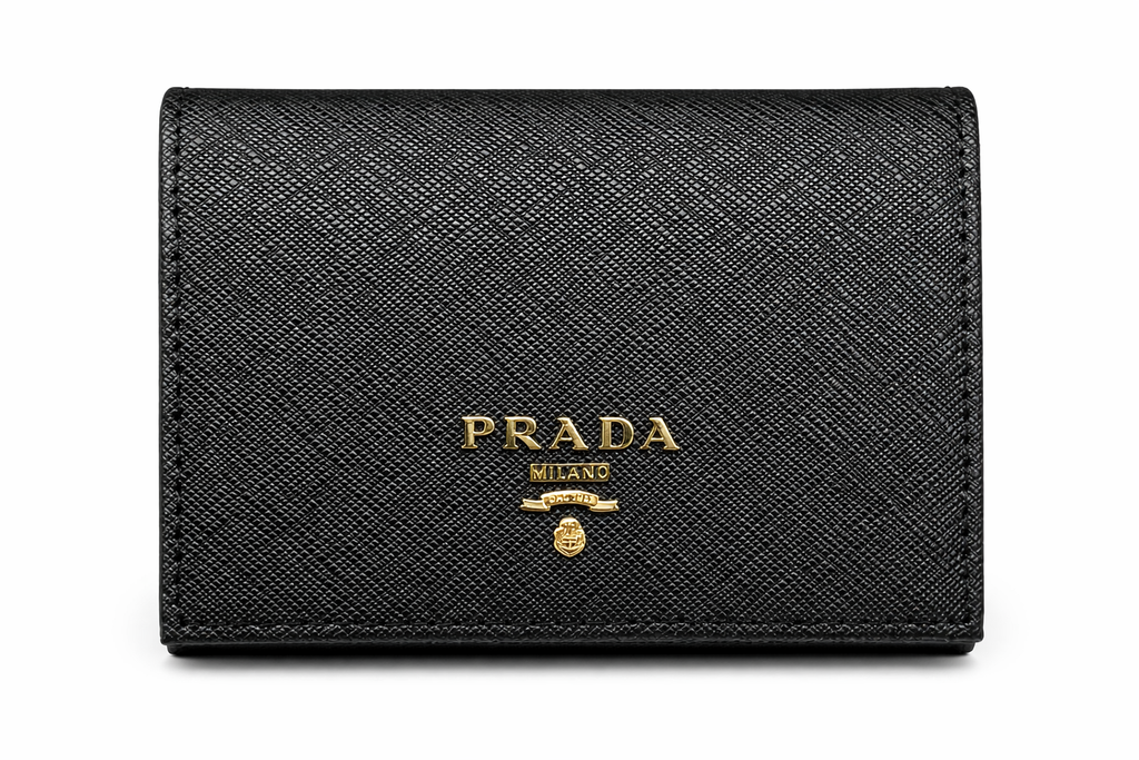 Дамски портфейл Prada – Saffiano Leather Wallet – Black