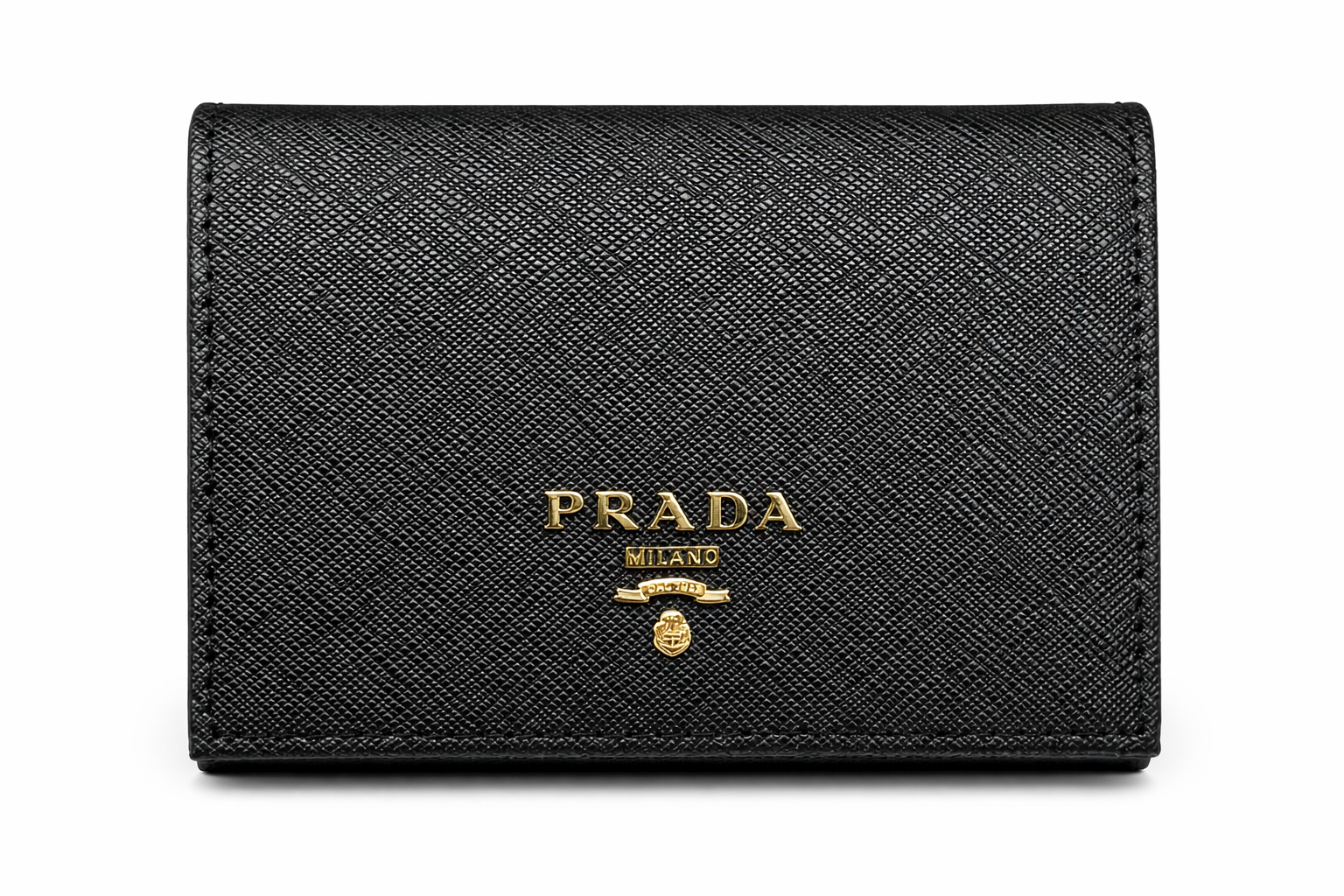 Дамски портфейл Prada – Saffiano Leather Wallet – Black