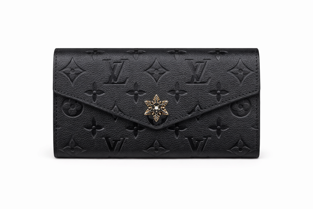 Дамски  портфейл Louis Vuitton Monogram Empreinte Sarah Wallet – Black