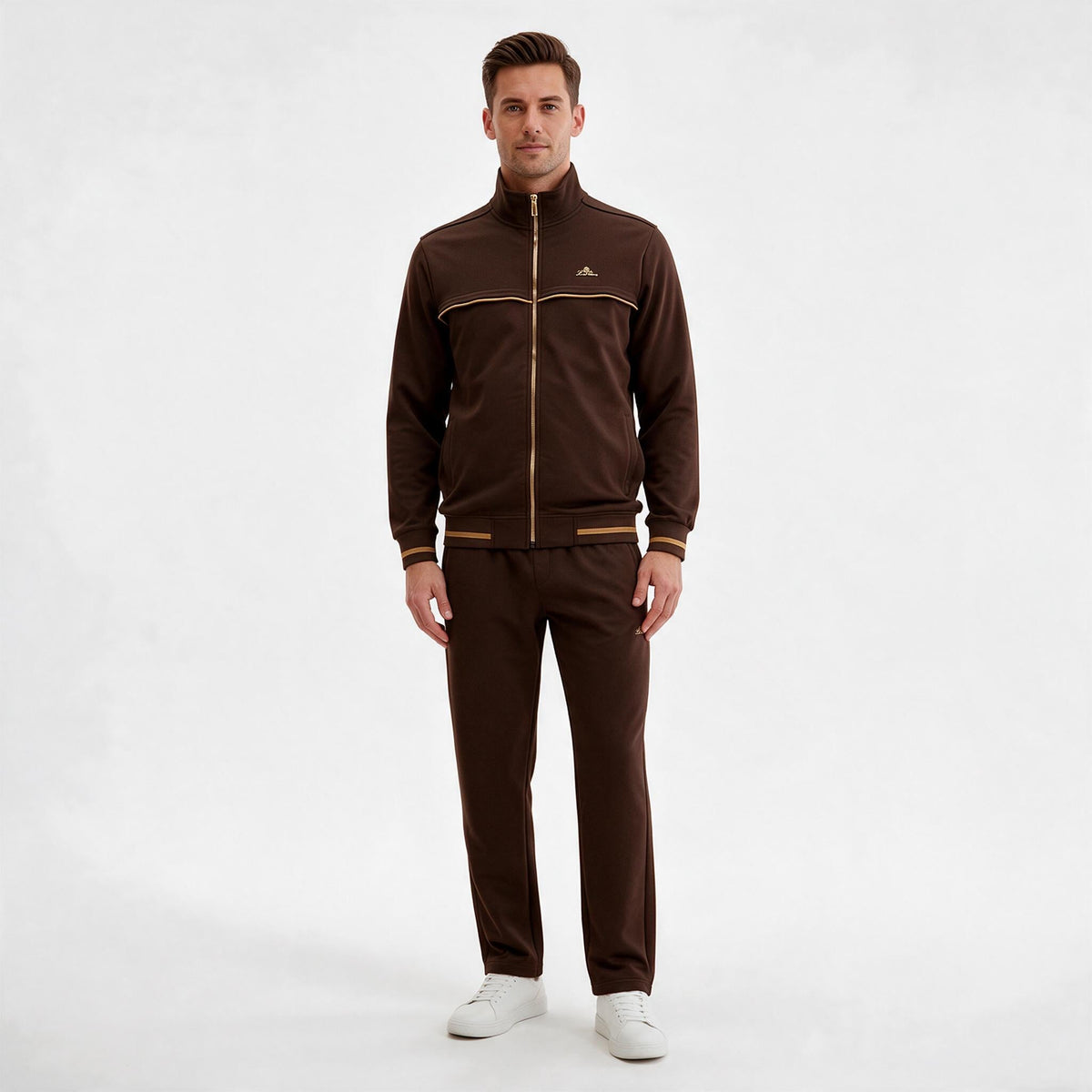 Мъжки спортно-елегантен комплект Loro Piana – тъмносин (Copy)