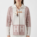 Дамска жилетка Hermès – черно и бяло с H мотиви (Copy)