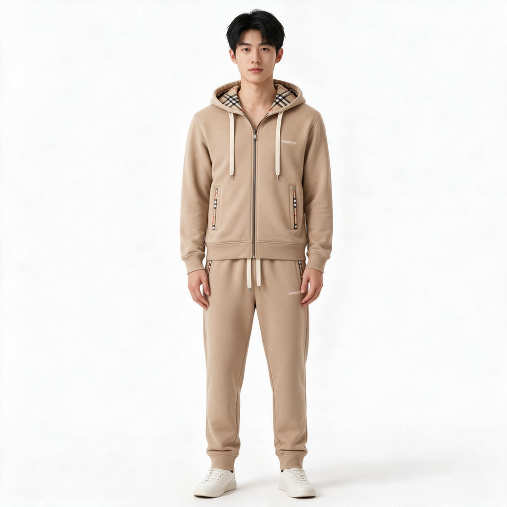 Мъжки спортен комплект Burberry – бежов