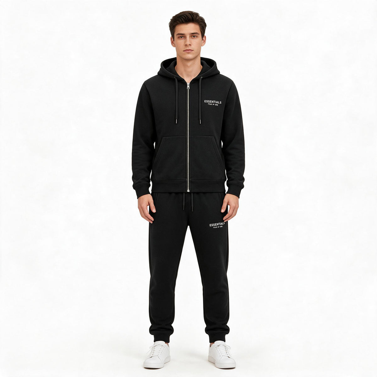 Мъжки спортен комплект Essentials Fear of God – черен