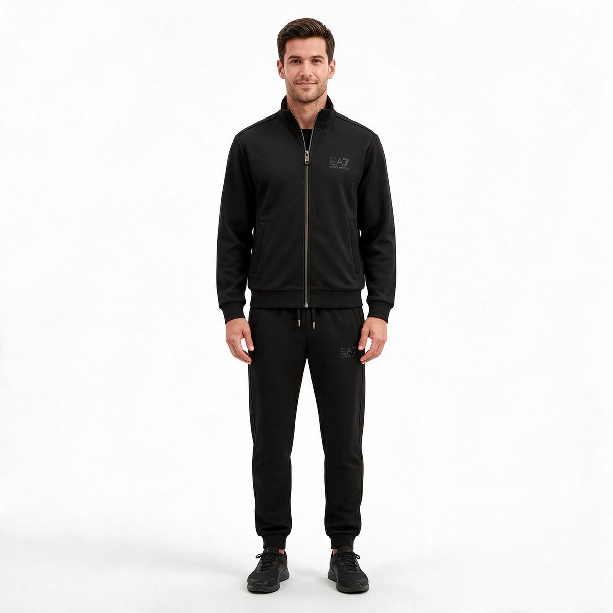 Мъжки спортен комплект EA7 Emporio Armani – черен
