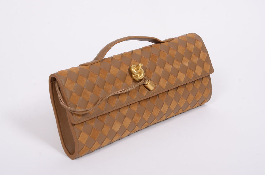 Dámska clutch kabelka BV z pravej kože