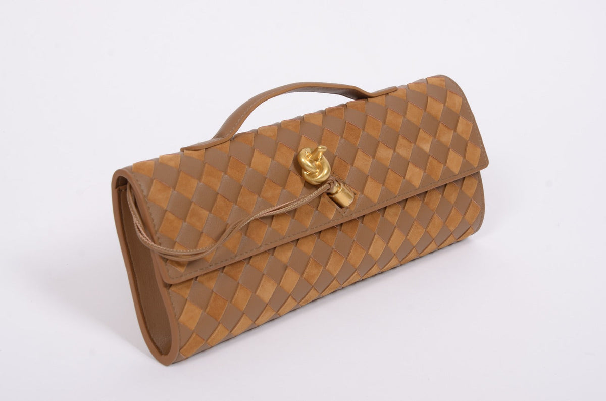 Dámska clutch kabelka BV z pravej kože