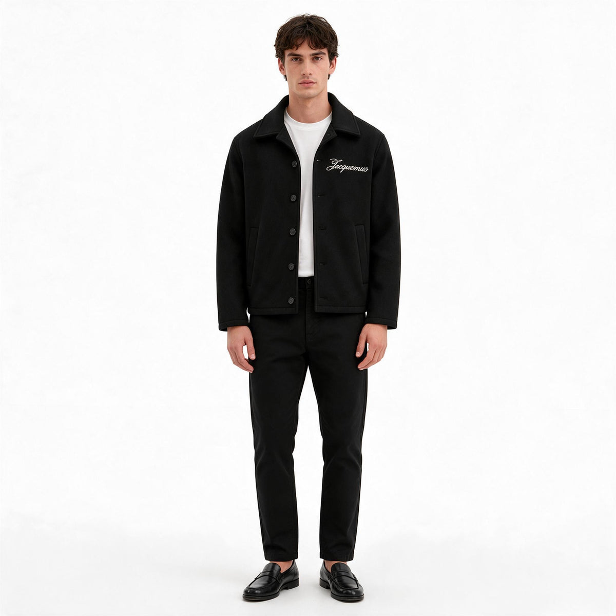 Мъжко яке Givenchy тип бомбър – черно със сиви ръкави (Copy)