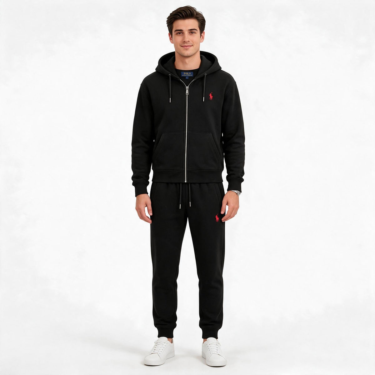 Мъжки спортен комплект BURBERRY тъмносин (Copy)
